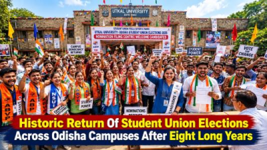 Historic Return Of Student Union Elections Across Odisha Campuses After Eight Long Years