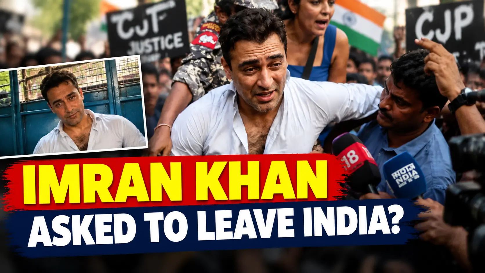 Bollywood Actor Imran Khan Asked To Leave India After Joining CJP Protest