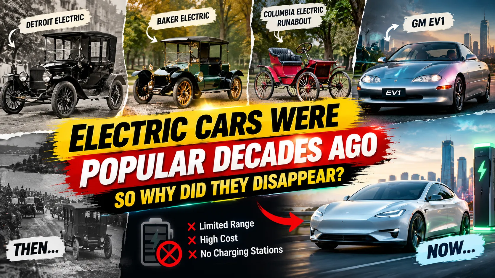 Electric Cars Were Popular Decades Ago, So Why Did They Disappear?