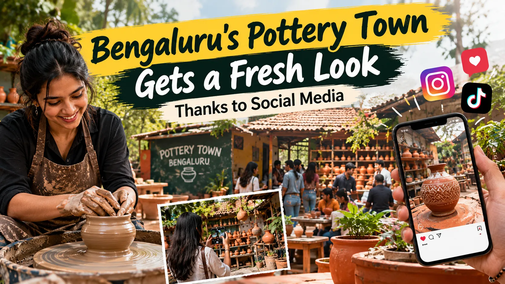 Bengaluru Pottery Town Gets a Fresh Look as Social Media Draws Young Visitors