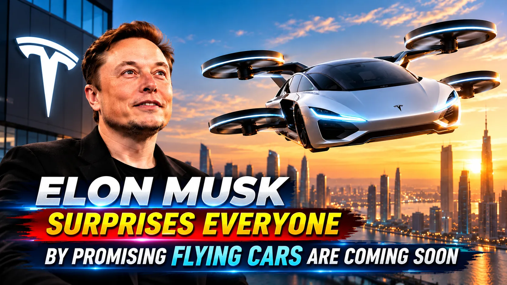 Elon Musk Surprises Everyone By Promising Flying Cars Are Coming Soon