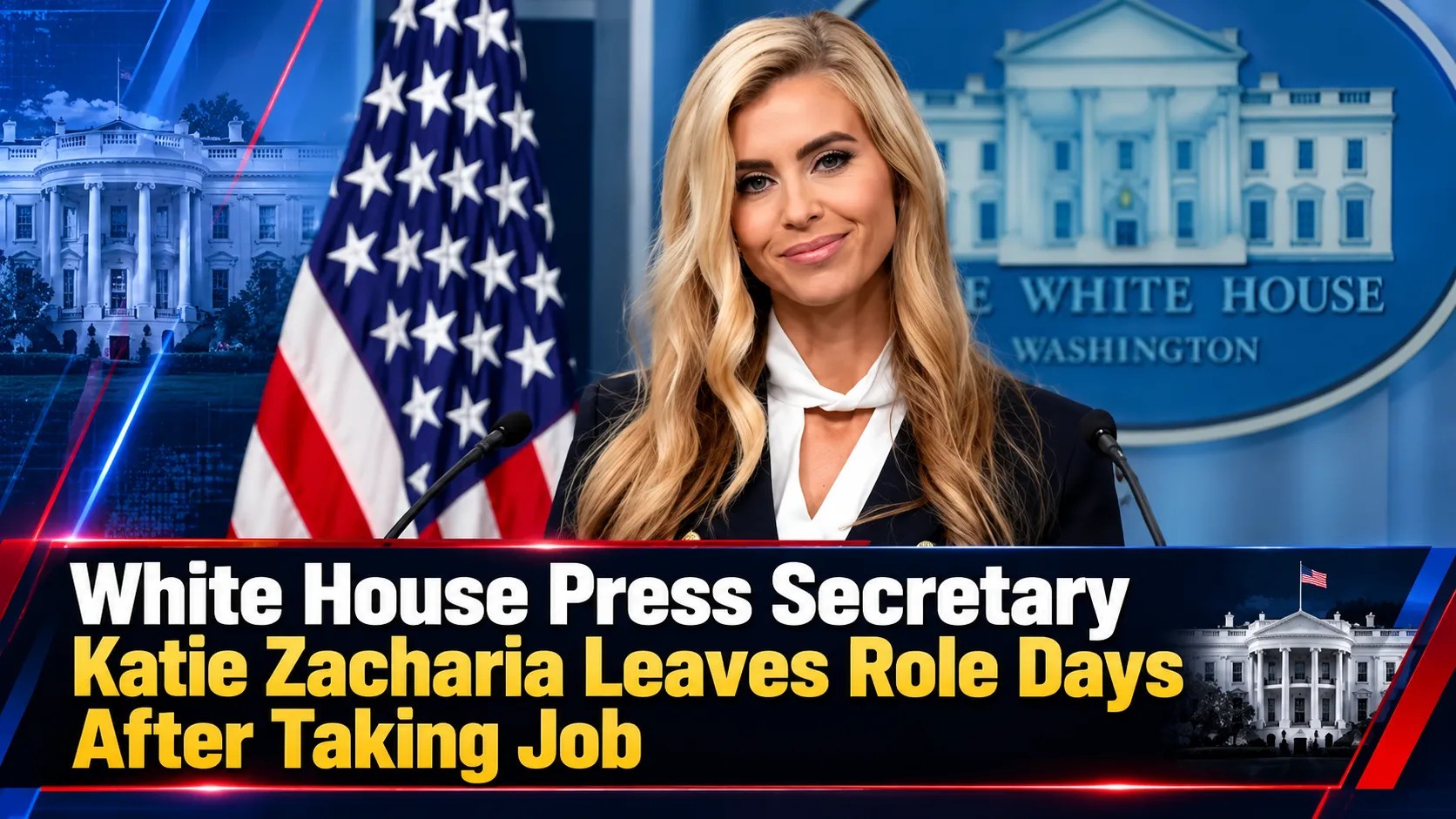 White House Press Secretary Katie Zacharia Leaves Role Days After Taking Job
