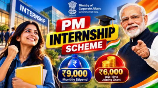 BIG ALERT! Get ₹9,000 Monthly Stipend Under Prime Minister Internship Scheme 2026