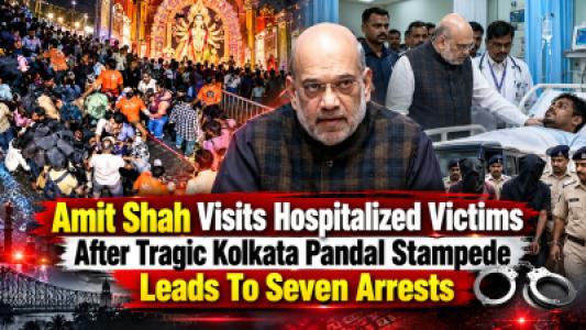 Union Home Minister Amit Shah Visits Hospitalized Victims After Tragic Kolkata Pandal Stampede
