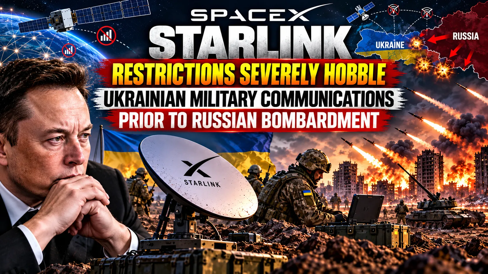 Technical Restrictions On SpaceX Starlink Hobble Ukrainian Drone Forces Hours Before Heavy Russian Bombardments