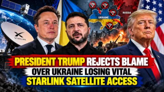 President Trump Rejects Starlink Interference Claims As Ukraine Faces Front Line Disruptions