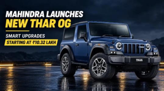 Mahindra Launches New Thar OG with Smart Upgrades at ₹10.32 Lakh