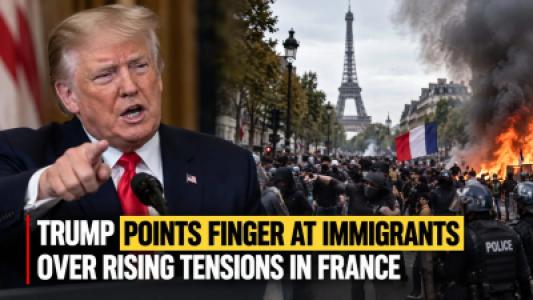 Trump Points Finger at Immigrants Over Rising Tensions in France