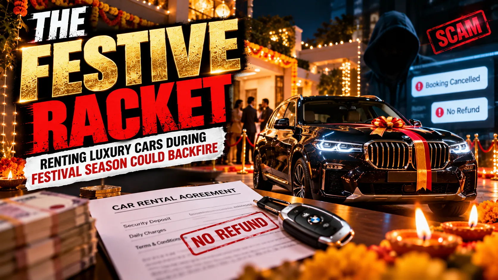 The Festive Racket, Renting Luxury Cars During Festival Season Could Backfire