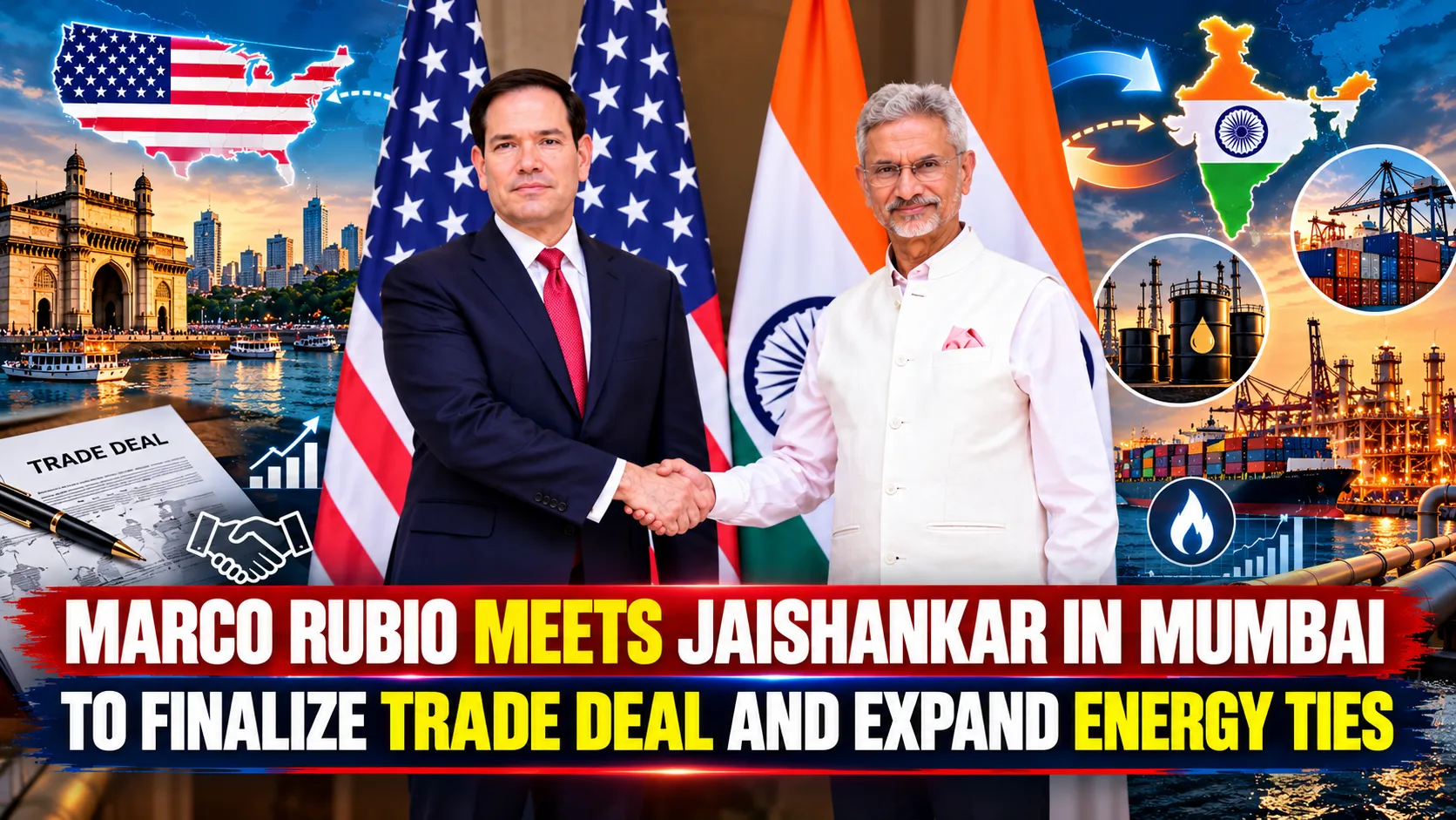 Marco Rubio Meets Jaishankar In Mumbai To Finalize Trade Deal And Expand Energy Ties