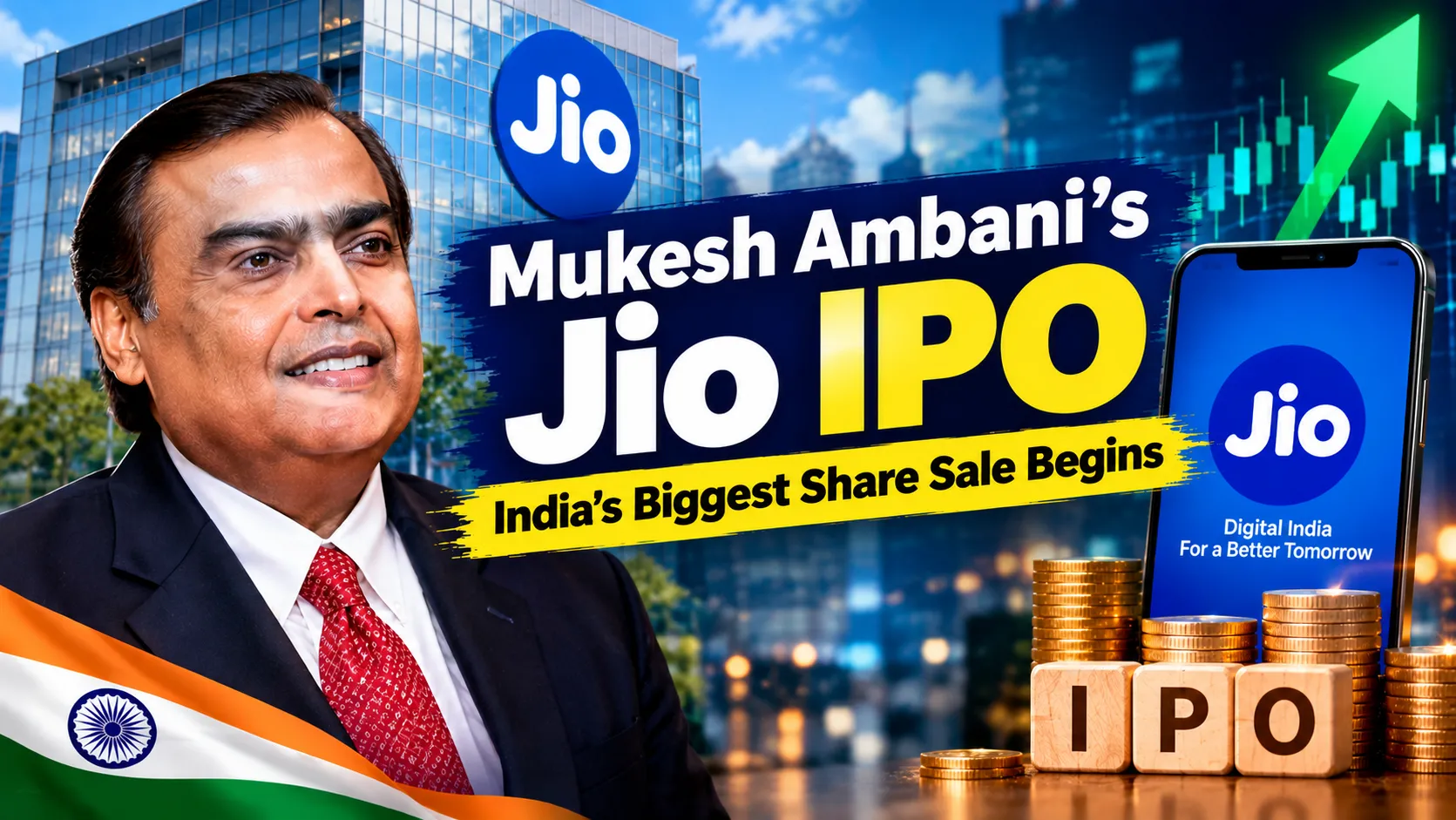 Mukesh Ambani Jio IPO Set to Make History India Biggest Share Sale Begins