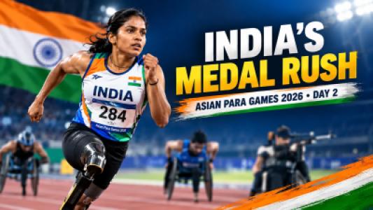 Asian Para Games 2026, India Wins 24 Medals in One Day as Deepthi Jeevanji Leads Golden Charge