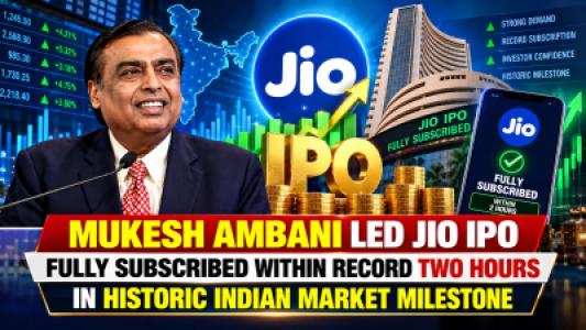 Mukesh Ambani Led Jio Initial Public Offering Fully Subscribed Within Record Two Hours In Historic Indian Market Milestone