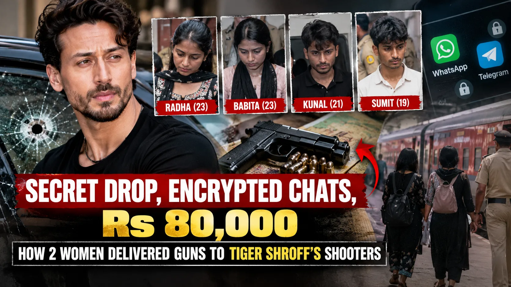 Secret Drop Encrypted Chats Rs 80,000 How 2 Women Delivered Guns to Tiger Shroff’ Shooters