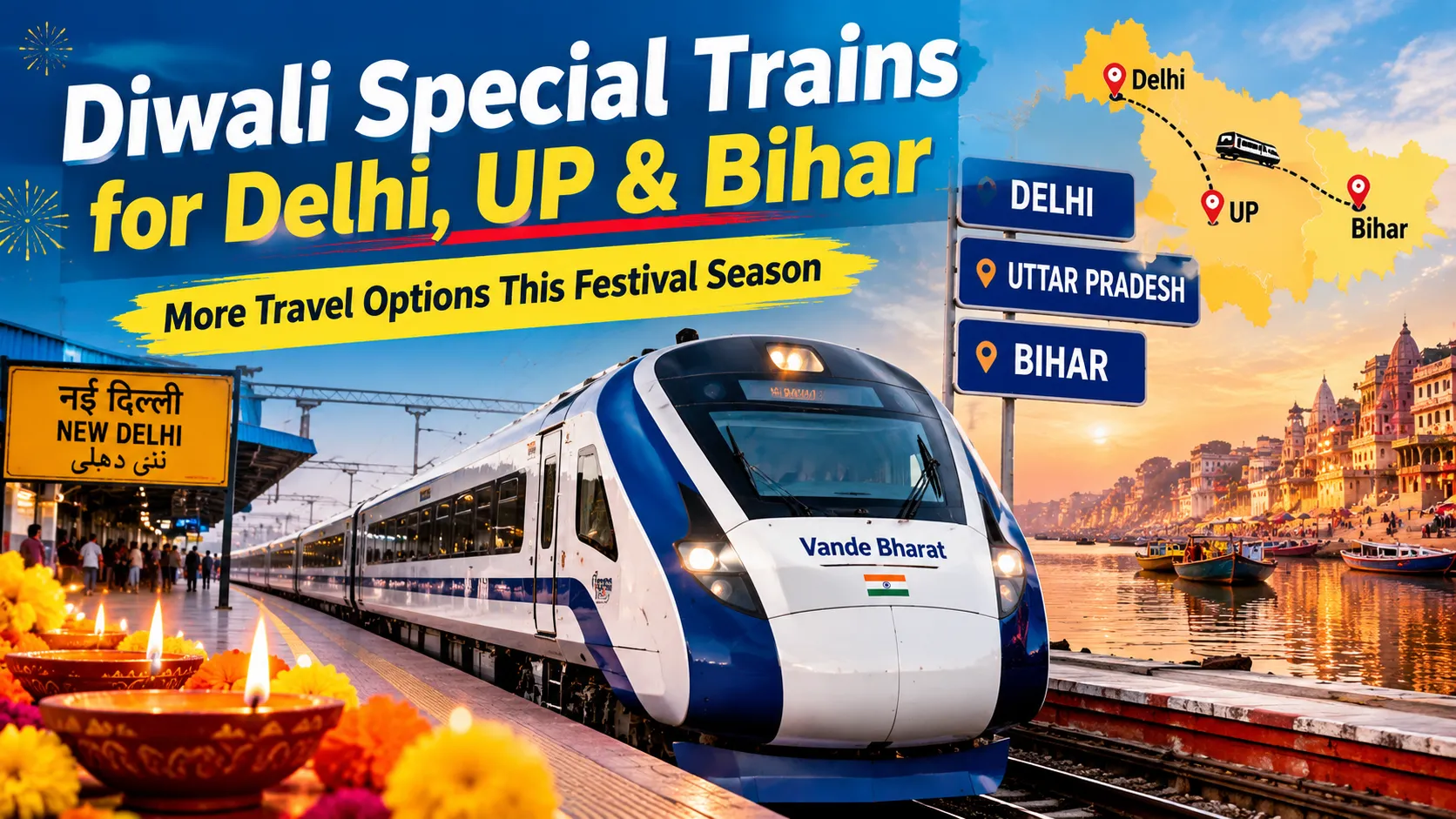 Diwali Special Trains 2026 Indian Railways Announces Extra Travel Options for Delhi, UP and Bihar