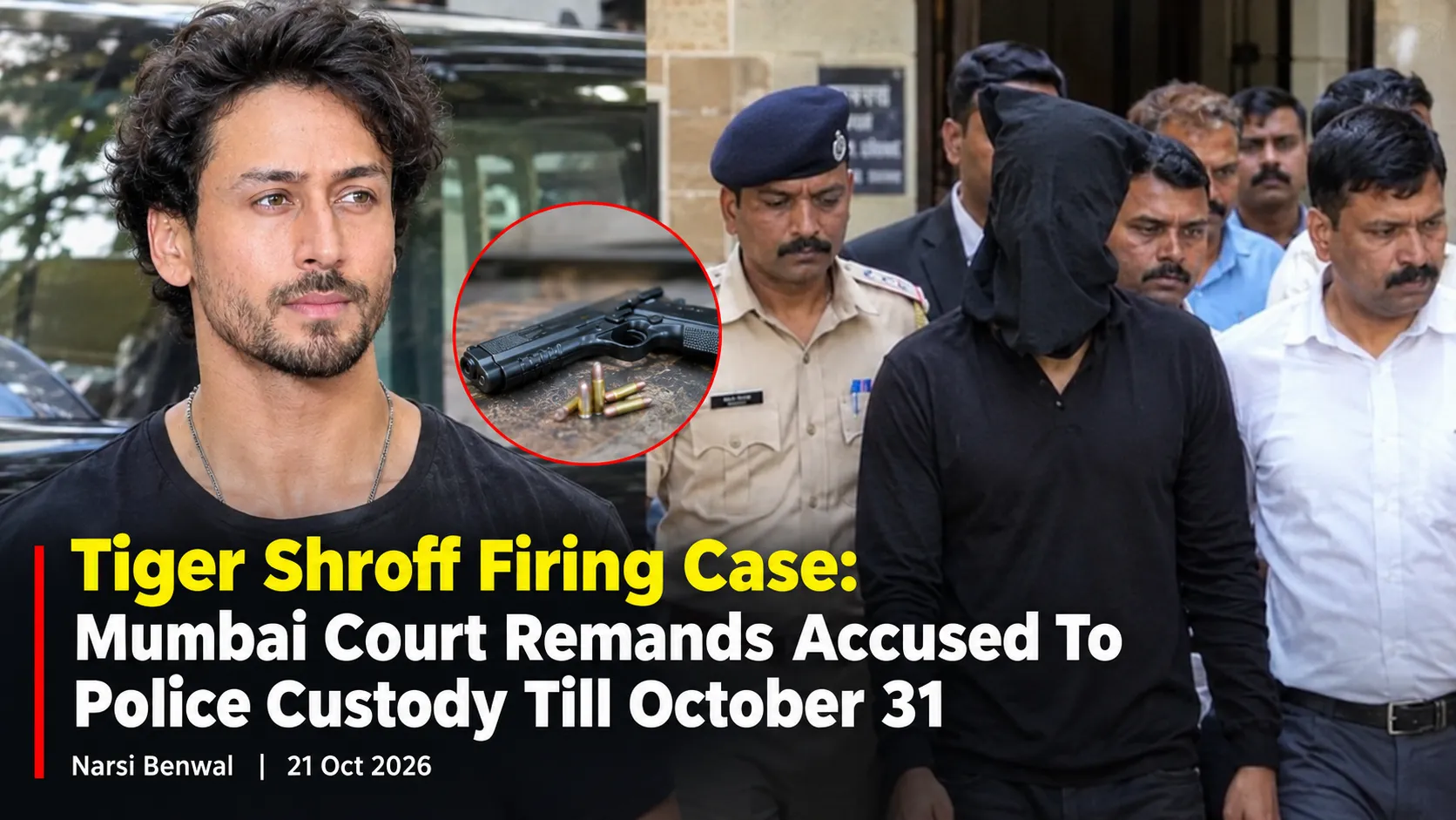 Tiger Shroff Firing Case, Mumbai Court Remands Three Accused to Police Custody Till October 31