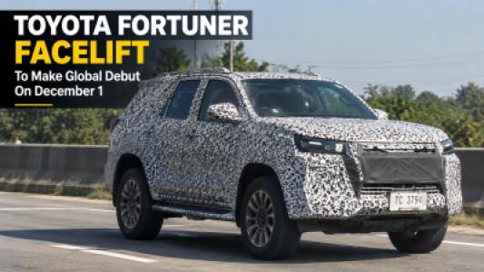 Toyota Fortuner Facelift To Make Global Debut On December 1