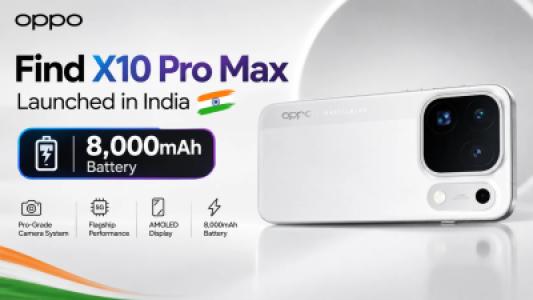 Oppo Find X10 Pro Max Launched in India with 8,000mAh Battery and Triple 200MP Cameras