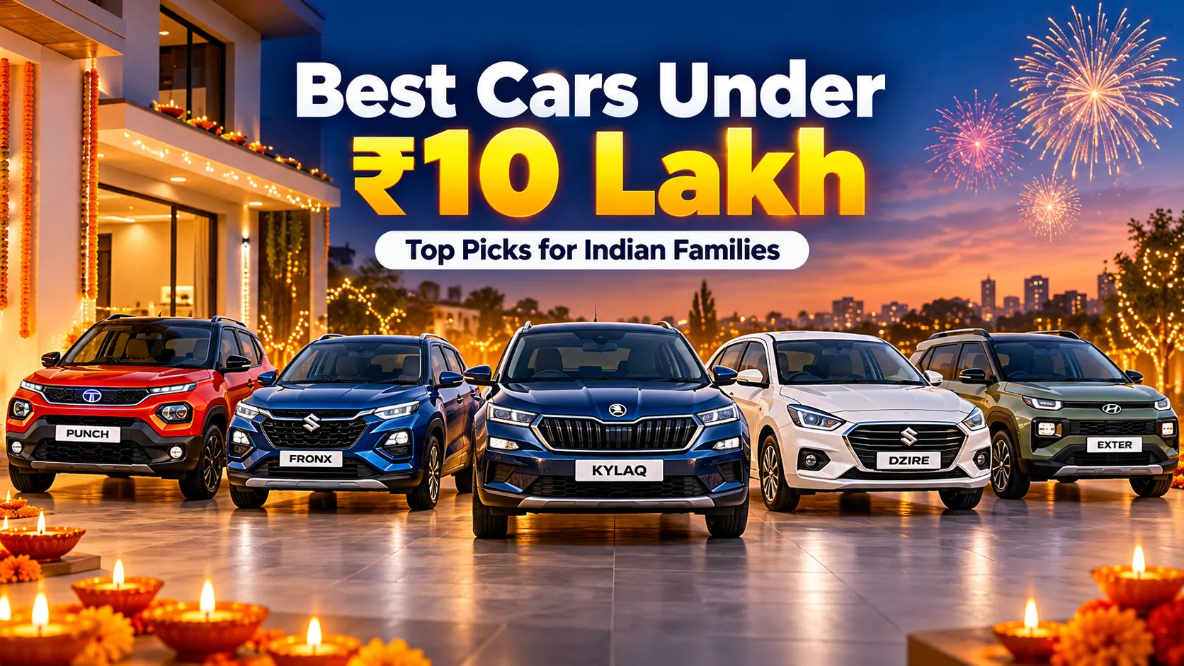 Best Cars Under Rs 10 Lakh to Buy This Diwali Top Picks for Indian Families