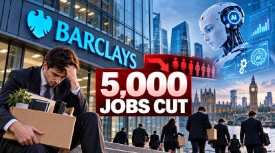 Big Bank Barclays to Fire 5,000 Workers to Use AI Computers Instead