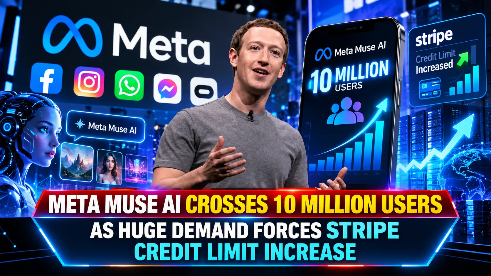 Meta Muse AI Crosses 10 Million Users As Huge Demand Forces Stripe Credit Limit Increase