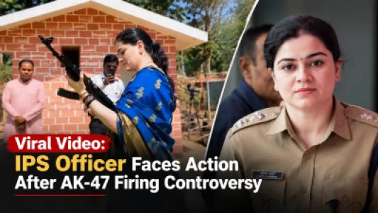 Viral Dussehra Video, IPS Officer Faces Action After AK-47 Firing Controversy