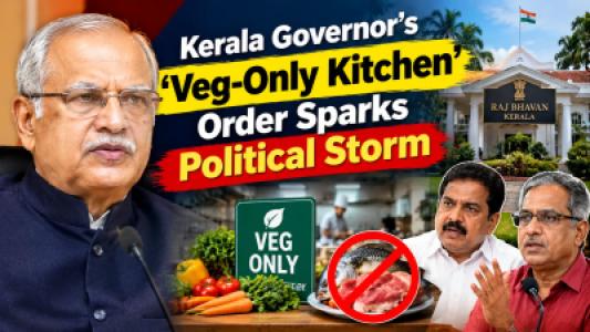 Kerala Governor ‘Veg-Only Kitchen’ Order Sparks Political Storm on First Day in Office
