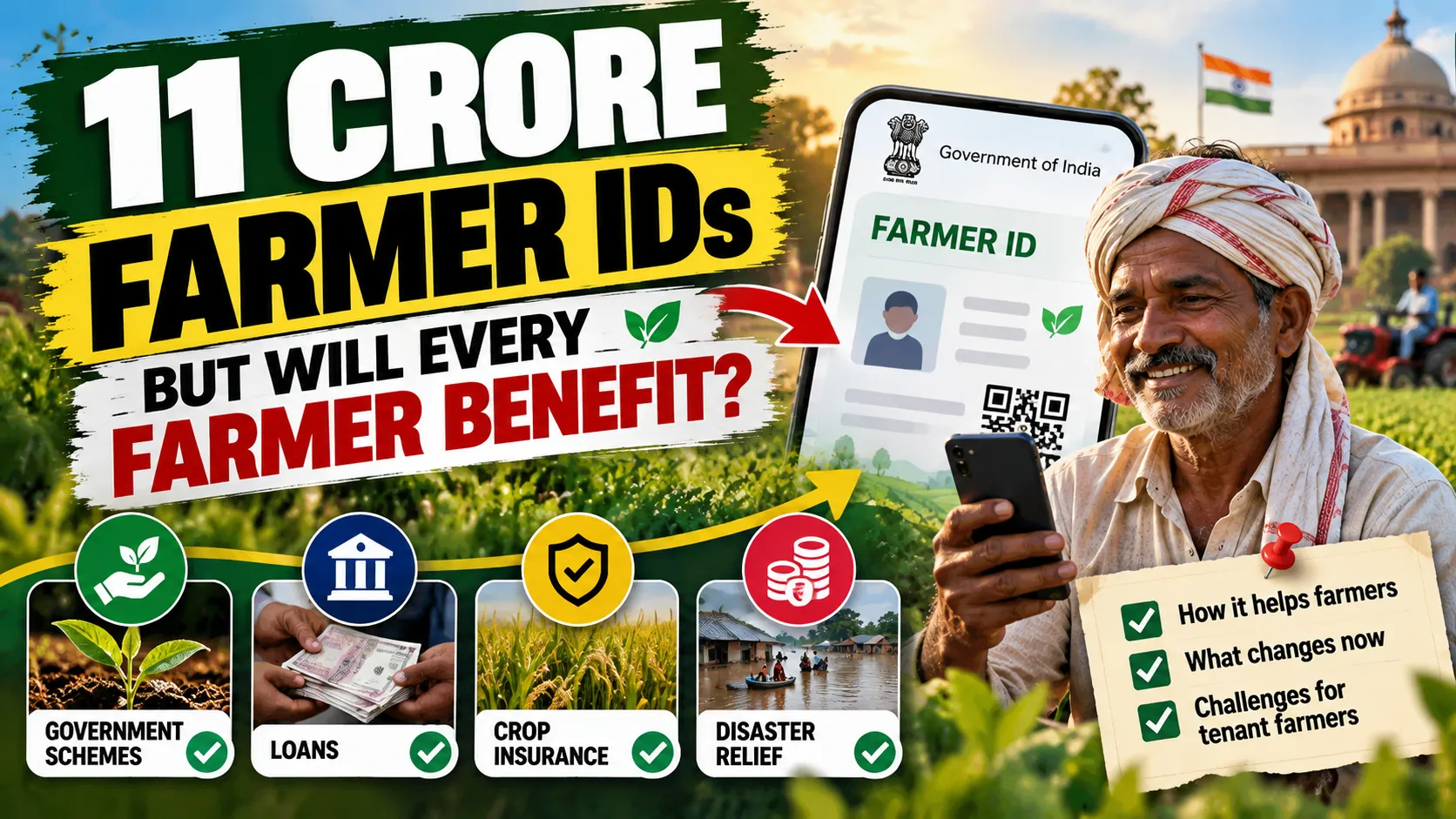 India Creates 11 Crore Farmer IDs Early, But Will Every Farmer Benefit
