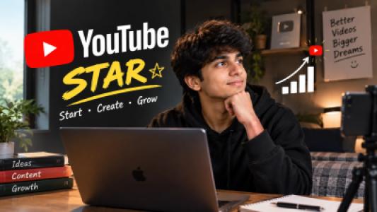 Wants to Become a YouTube Star, Simple Steps to Start and Grow Your Channel Today