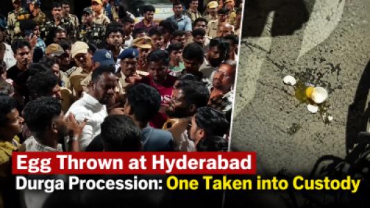 Egg Thrown at Hyderabad Durga Procession, One Taken into Custody