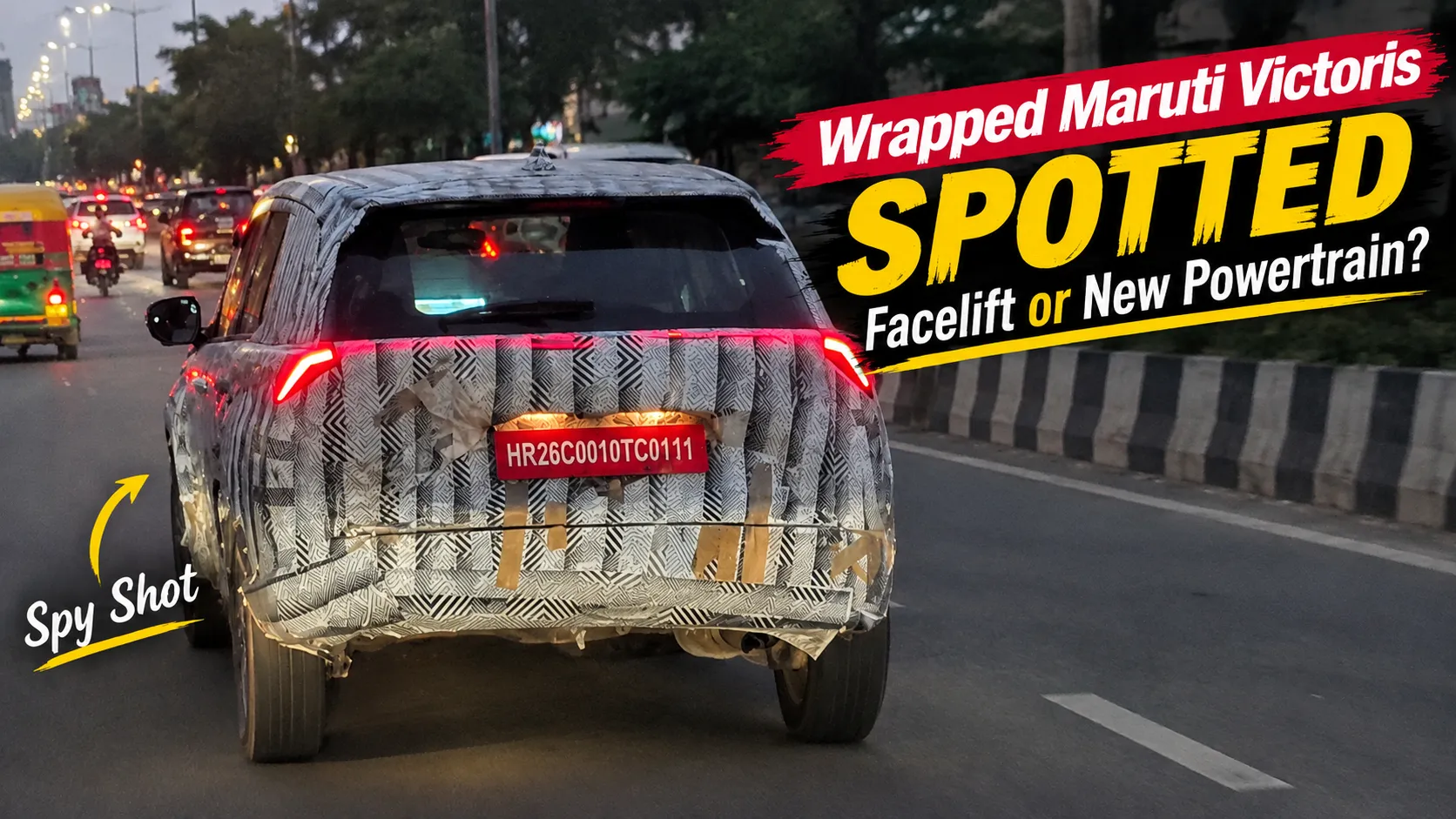 Wrapped Maruti Victoris Spotted Testing, Facelift or New Powertrain on the Horizon?