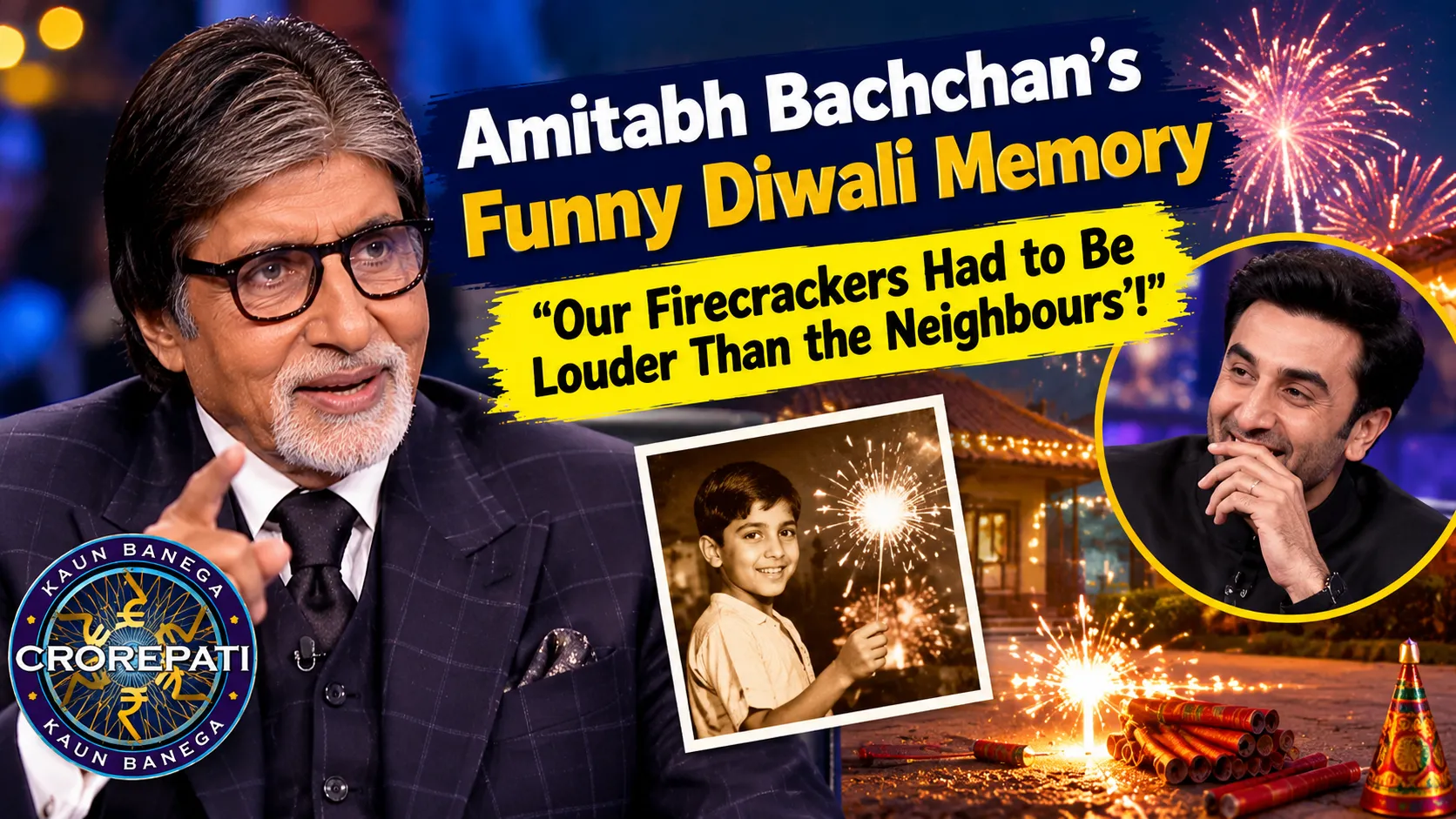 Amitabh Bachchan Funny Diwali Memory Wins Hearts, Our Firecrackers Had to Be Louder Than the Neighbours