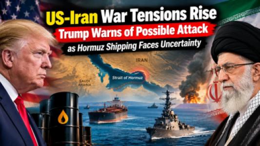 US Iran War Tensions Rise, Trump Warns of Possible Attack as Hormuz Shipping Faces Uncertainty