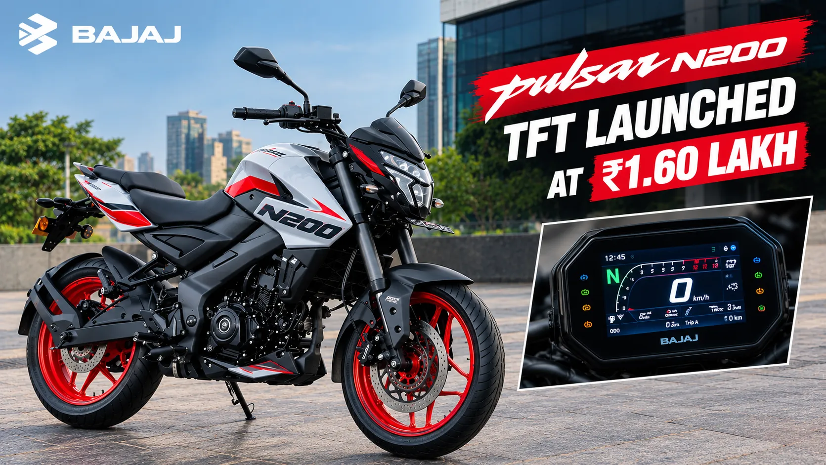 Bajaj Pulsar NS200 TFT Launched at ₹1.60 Lakh