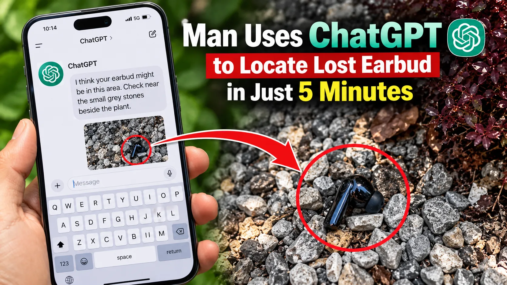 Man Uses ChatGPT to Locate Lost Earbud in Just 5 Minutes, Sparking Internet Buzz