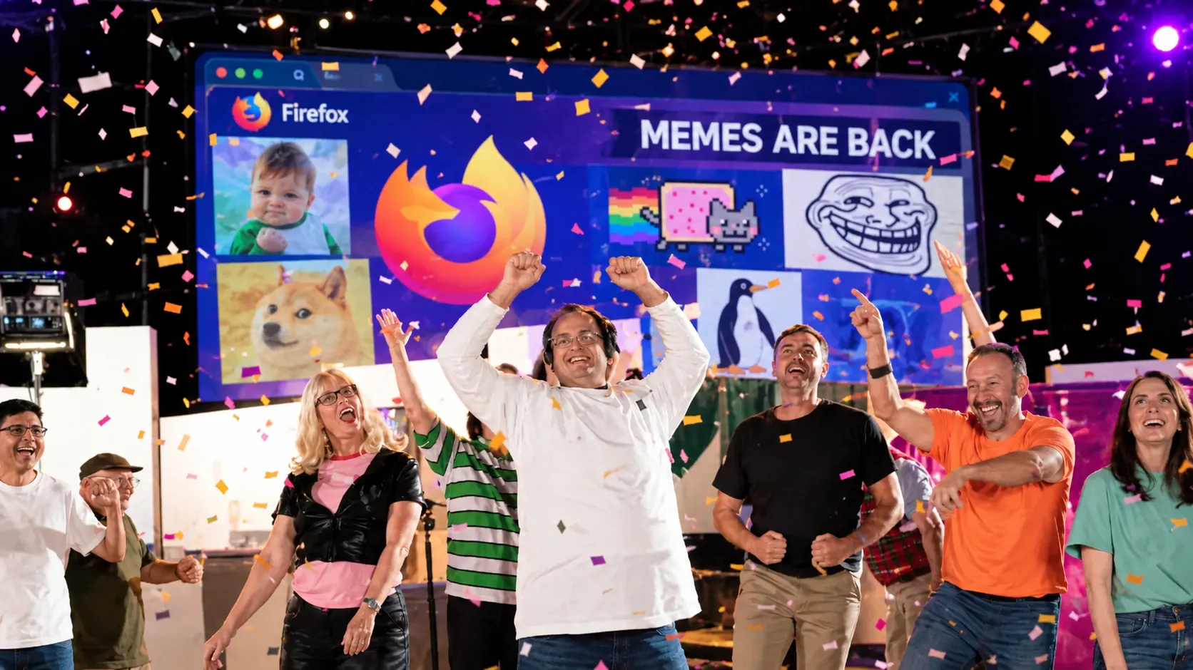 Internet Nostalgia, Firefox Revives 11 Legendary Memes for Browser Push