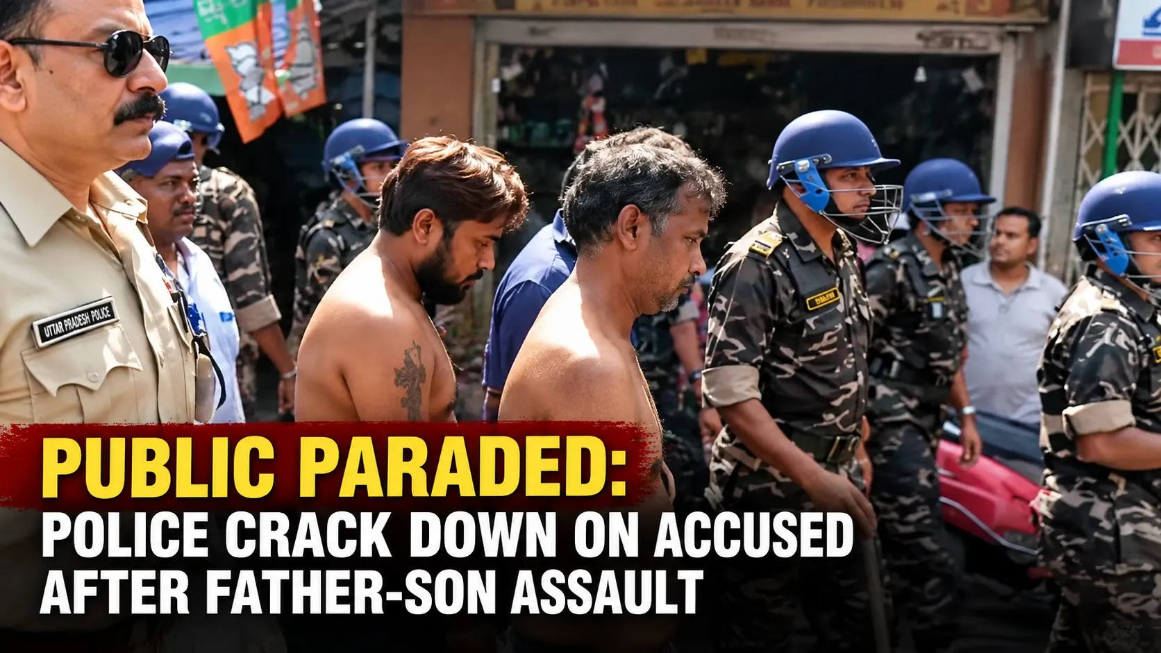 Public Paraded, Police Crack Down on Accused After Father-Son Assault