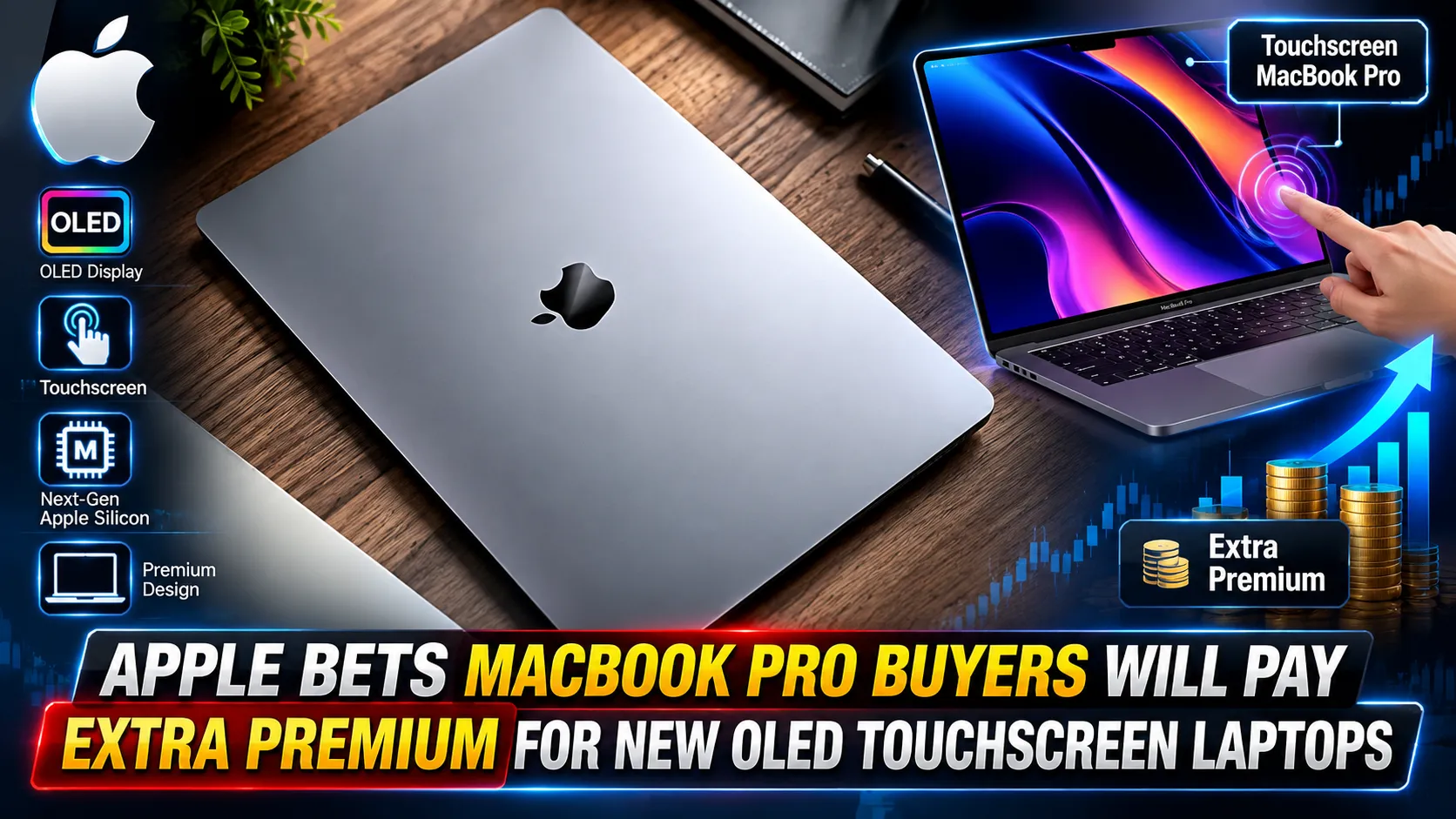 Apple Fans Will Pay Huge Money For Touchscreen MacBooks, Massive Sales Expected As OLED Touch Era Begins