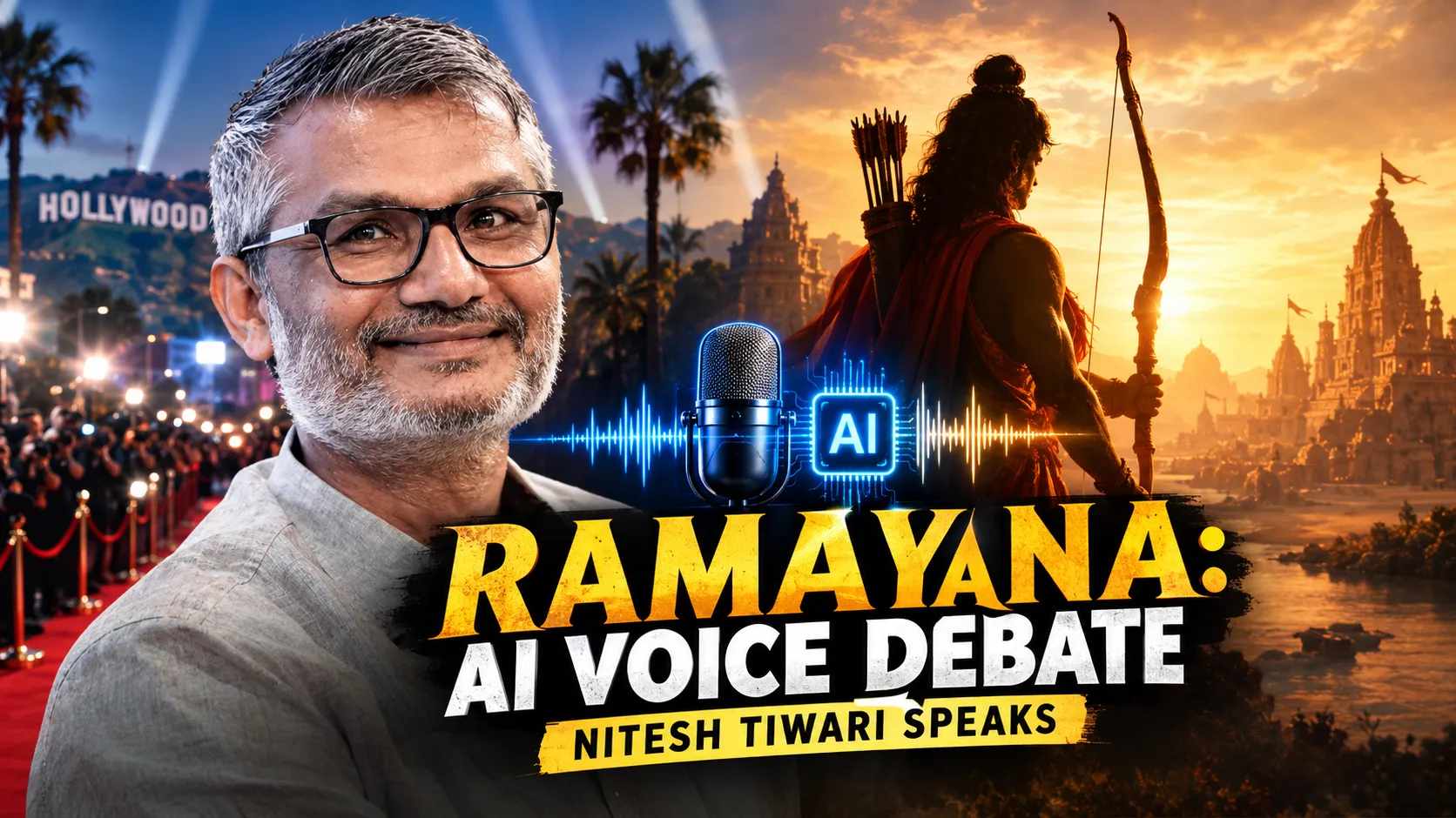 Big Debut in LA, Nitesh Tiwari Clears the Air on AI Voice Debate for Ramayana