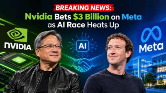 Nvidia Bets $3 Billion on Meta as AI Race Heats Up