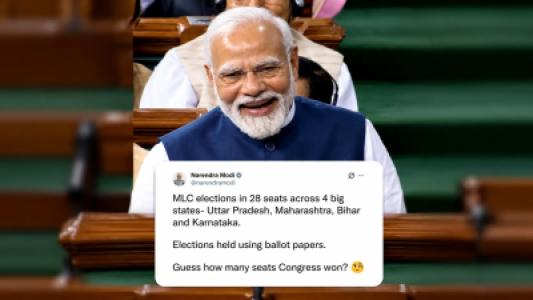 Zero Seats for Congress, PM Modi Takes a Sharp Dig After Grand Old Party Big Loss in Council Bypolls