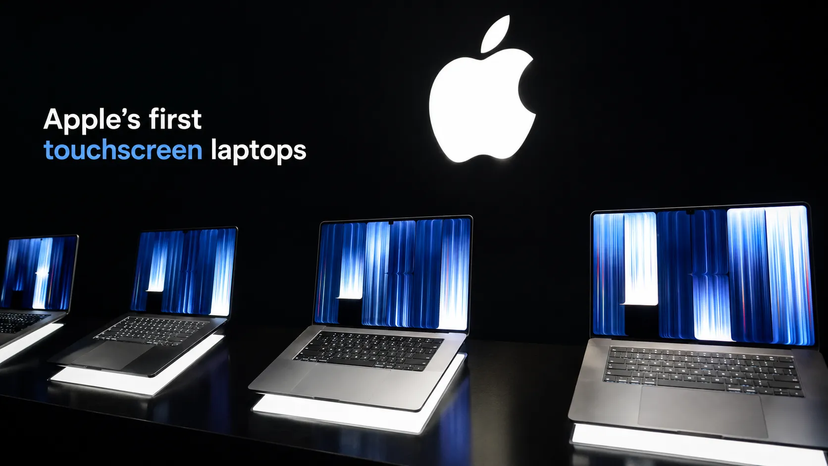 Apple shows pricey touchscreen laptops, a first for the iPhone maker
