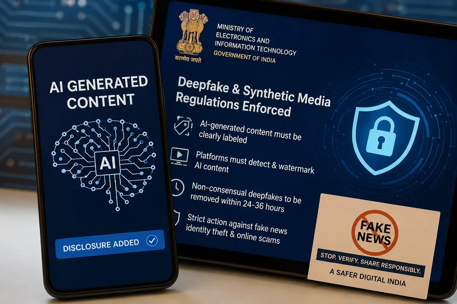 India Tightens Rules On AI Deepfakes Mandatory Labels And Quick Takedowns 