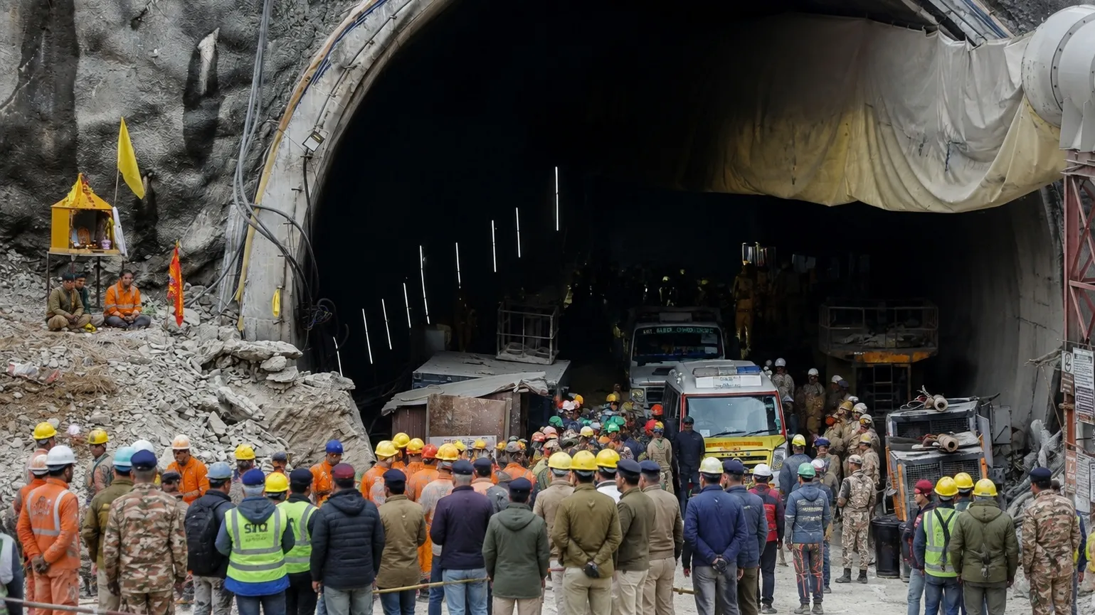 Disaster in Chamoli Water Surge Traps Workers Inside Hydropower Tunnel