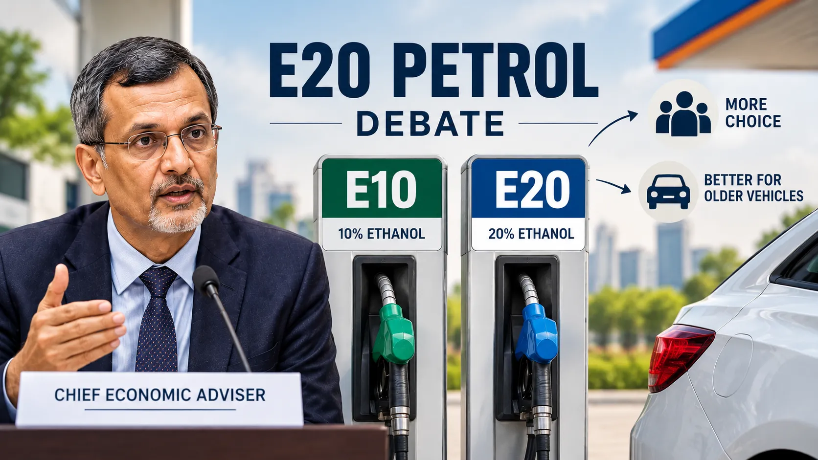 E20 Petrol Debate, Government Adviser Calls for E10 Option to Return