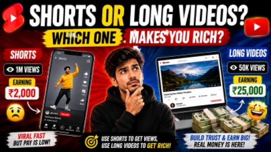 Shorts or Long Videos, Which One Actually Makes You Rich?