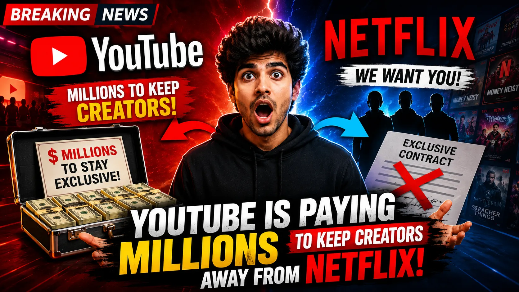 YouTube Is Paying Creators Millions Just to Keep Them Away From Netflix