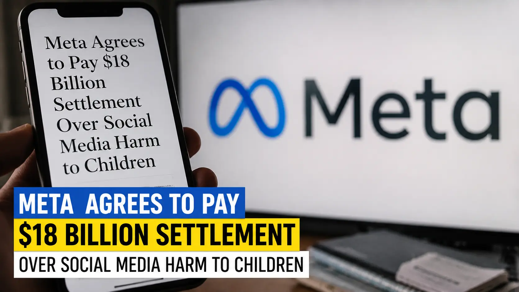 Meta Agrees to Pay $18 Billion Settlement Over Social Media Harm to Children