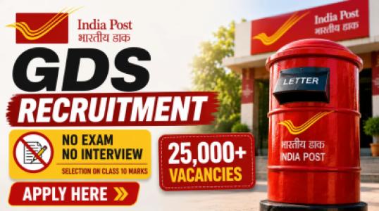 Apply for Government Job Without Exam, India Post Announces 25,000+ GDS Vacancies