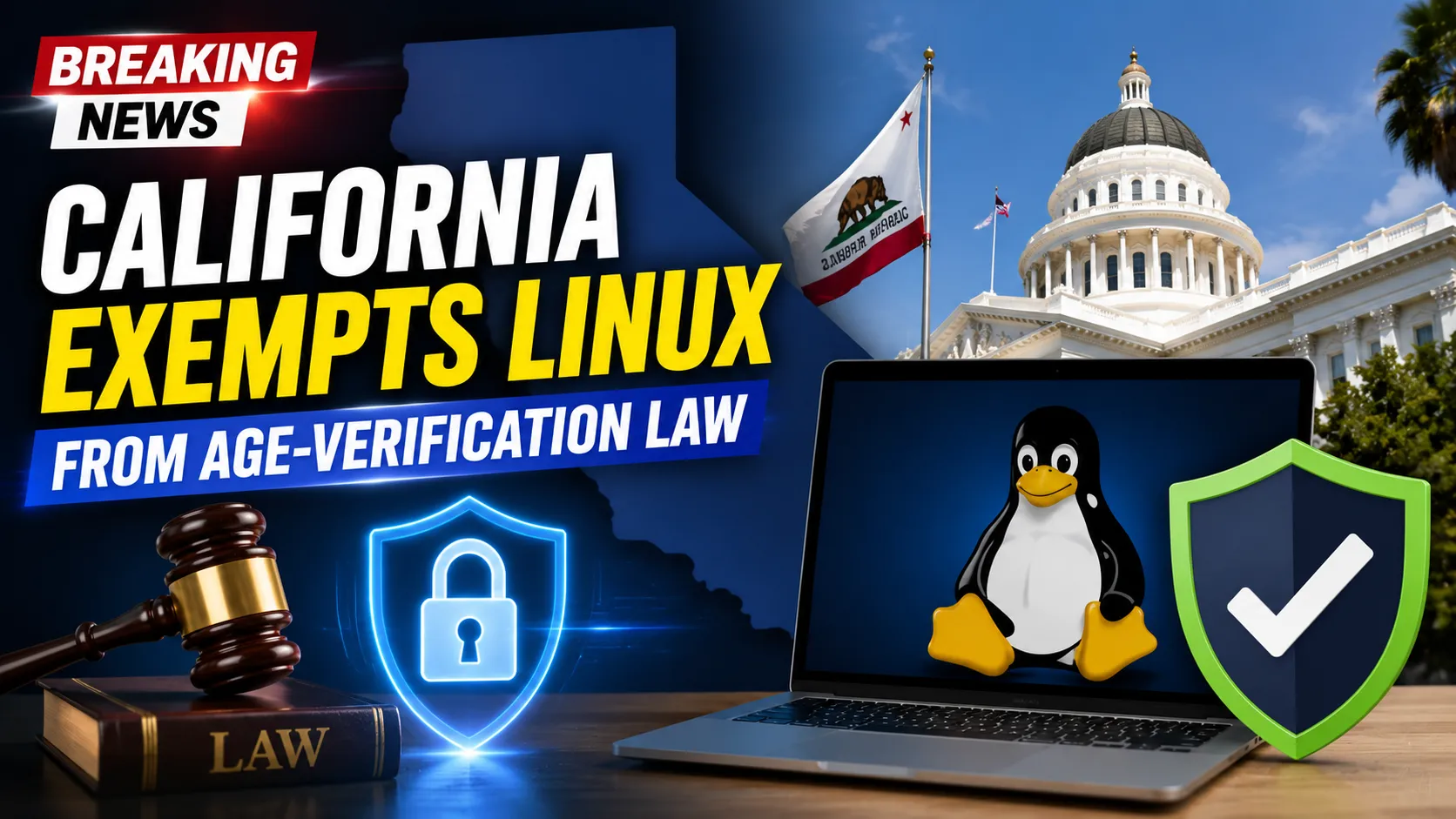  California Exempts Linux From New Age-Verification Rules